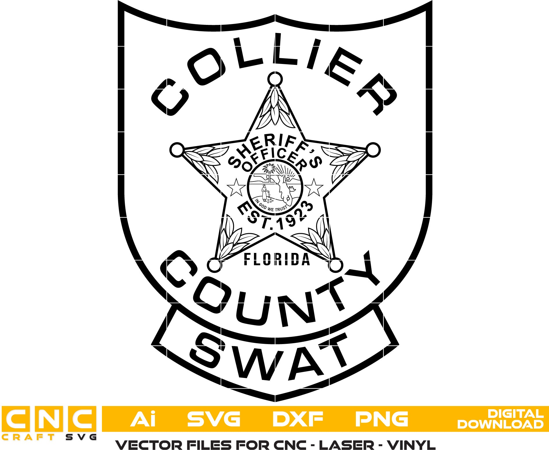 Collier County Swat Badge, Florida Swat Badge