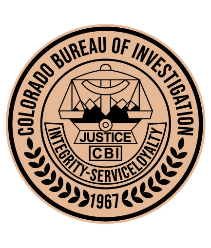 Colorado Bureau Of Investigation CBI Police Special Unit Patch