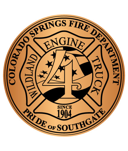 Colorado Springs Fire Station 4 Badge SVG