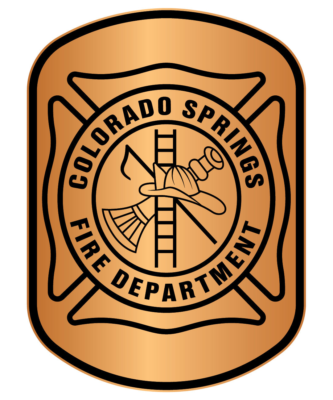 Colorado Springs, Colorado Fire Department Patch Vector Art