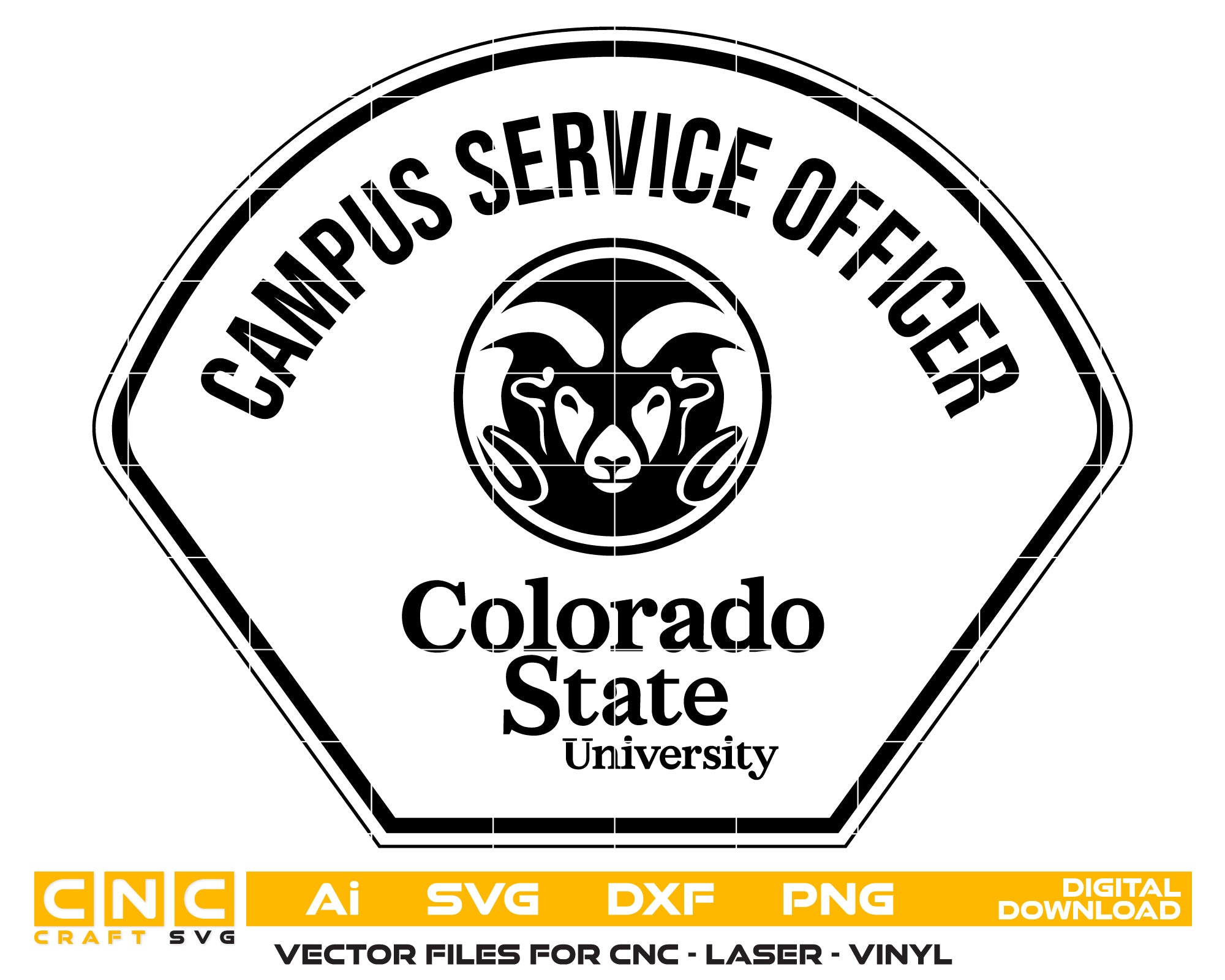 Colorado State University Campus Service Officer Patch