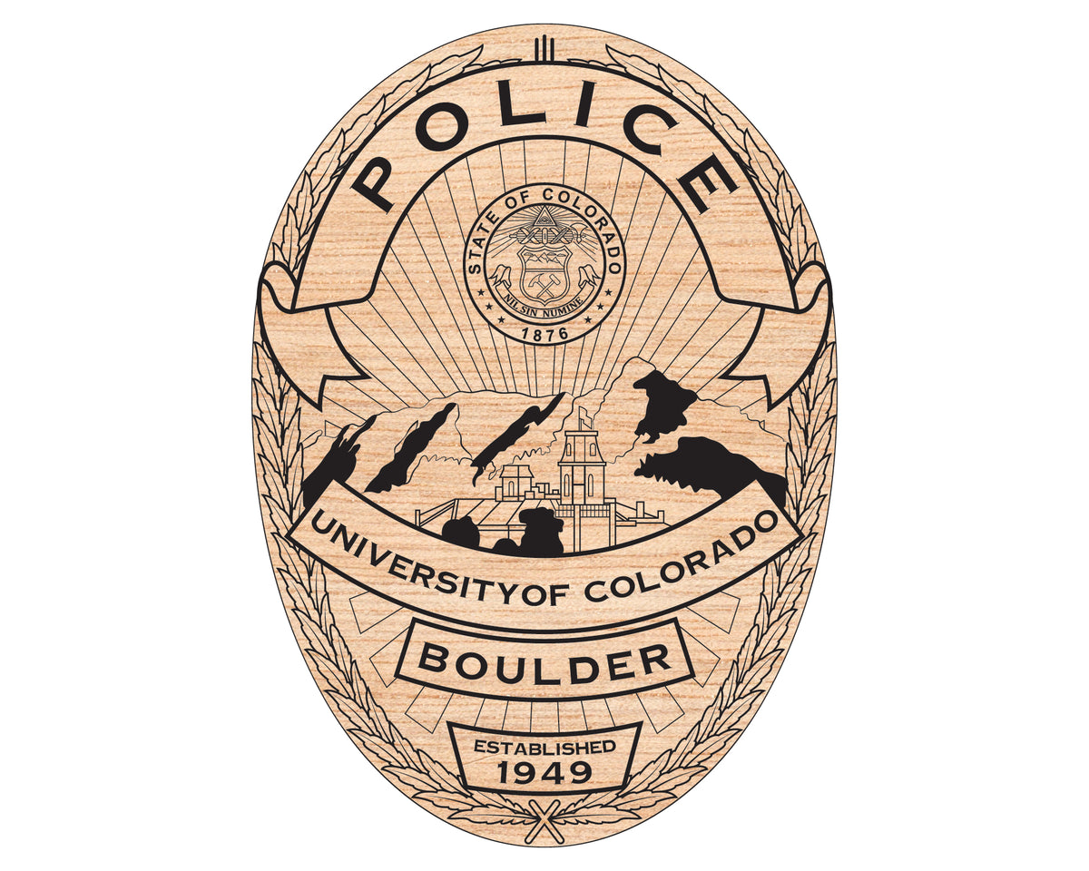 Cu Police University of Colorado Police Department Badge SVG – High-Quality Vect