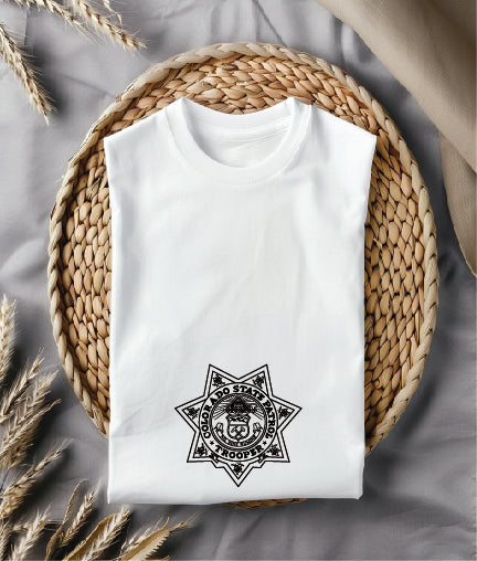 Colorado State Patrol Trooper Badge SVG, Colorado State Police Badge Vector, Colorado Trooper SVG Emblem, Colorado Law Enforcement Badge Logo SVG, #support