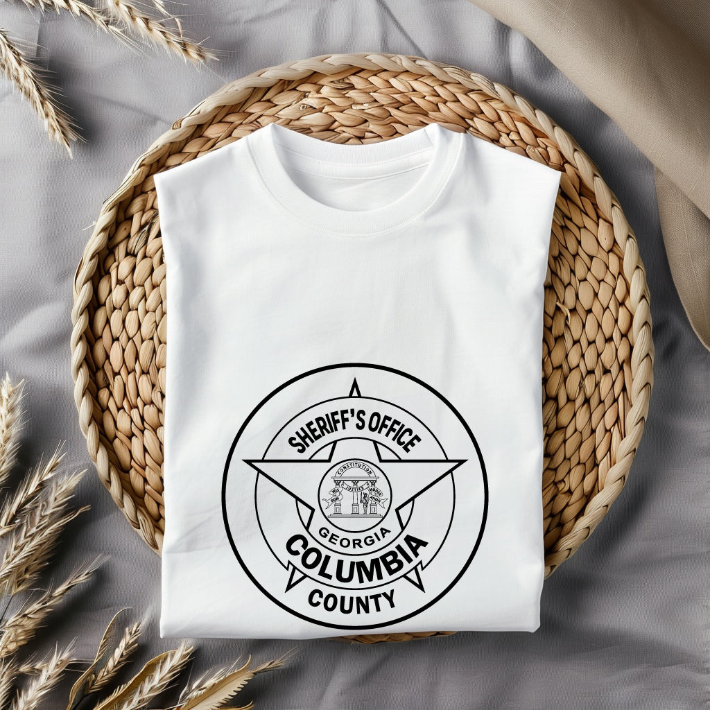 Columbia County Georgia Sheriff Badge SVG, Georgia Sheriff Badge Vector, Columbia County Law Enforcement Badge, Police Badge SVG, Sheriff Department Emblem