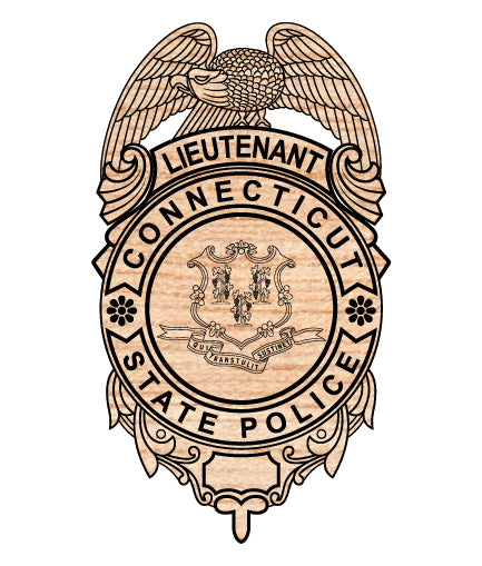 connecticut state police lieutenant badge svg, connecticut police lieutenant badge vector, ct state police badge svg emblem, connecticut law enforcement badge svg, #support