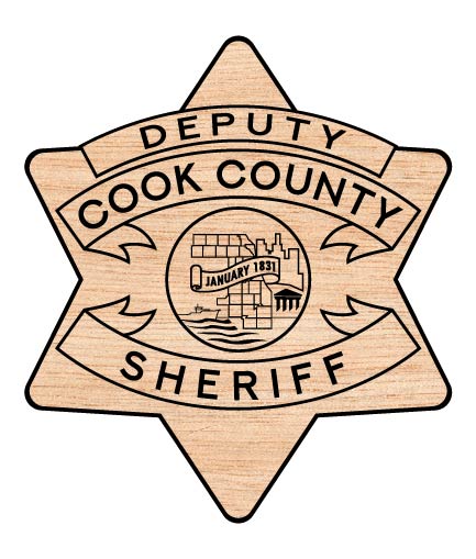 Cook County Deputy Sheriff Badge SVG, Illinois Deputy Sheriff Emblem Vector, Cook County Sheriff Badge SVG, Cook County Police Badge Vector, Illinois Law Enforcement SVG