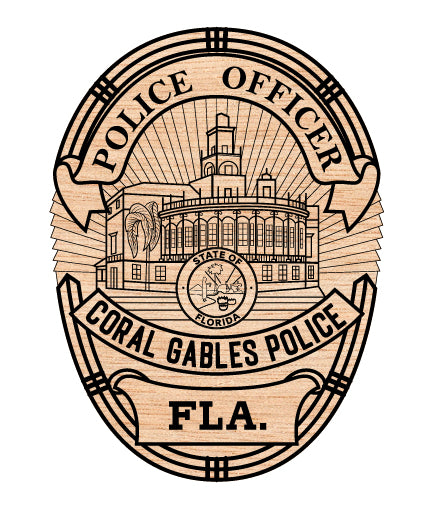 coral gables police officer badge svg, coral gables florida police badge vector, coral gables police svg emblem, florida law enforcement badge svg, #support