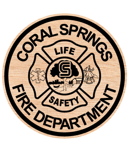 Coral Springs Fire Department Badge SVG, Coral Springs Firefighter Badge Vector, Coral Springs Fire Dept SVG Emblem, Fire Department Badge Logo Vector SVG, #support