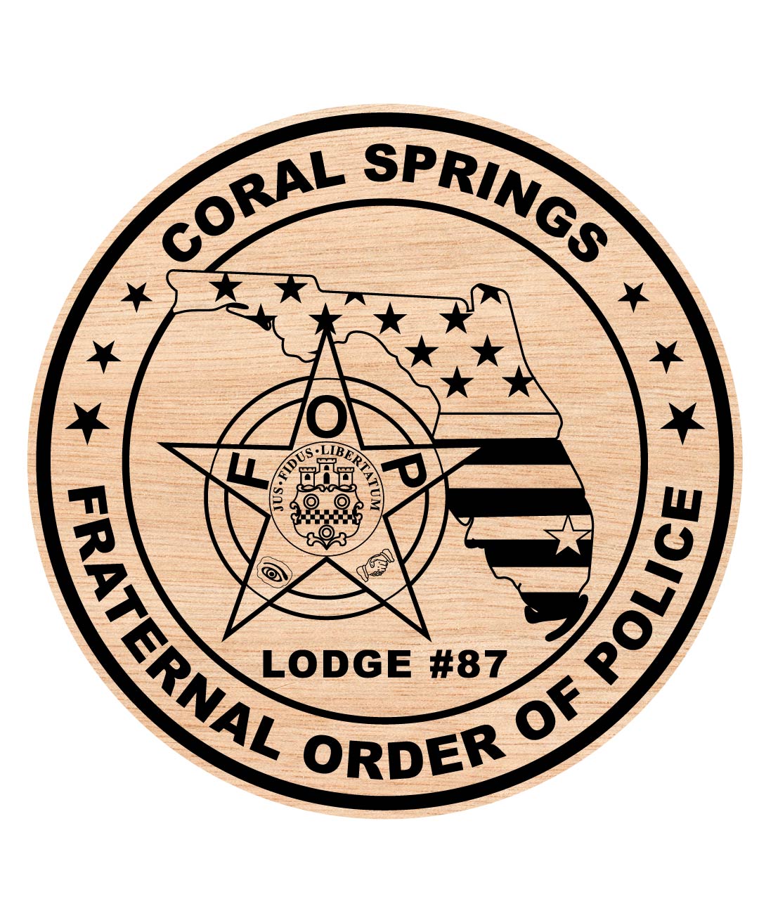 Coral Springs Police Badge, Fraternal Order of Police Badge, Police Badge, Police Badge Svg 