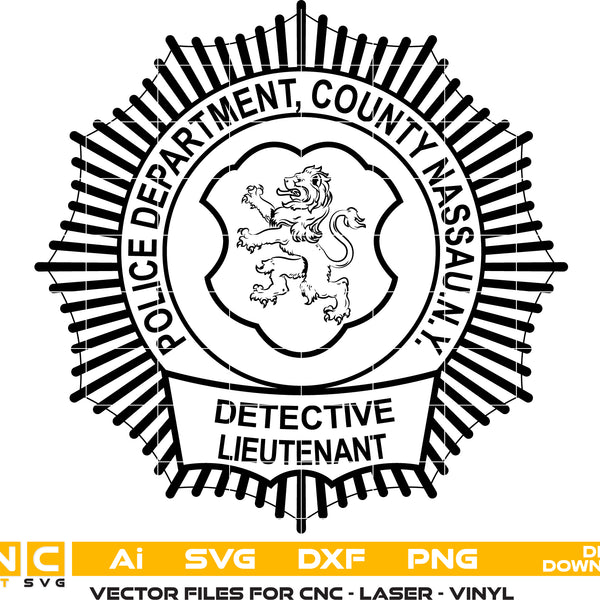 Nassau County Police Detective Badge