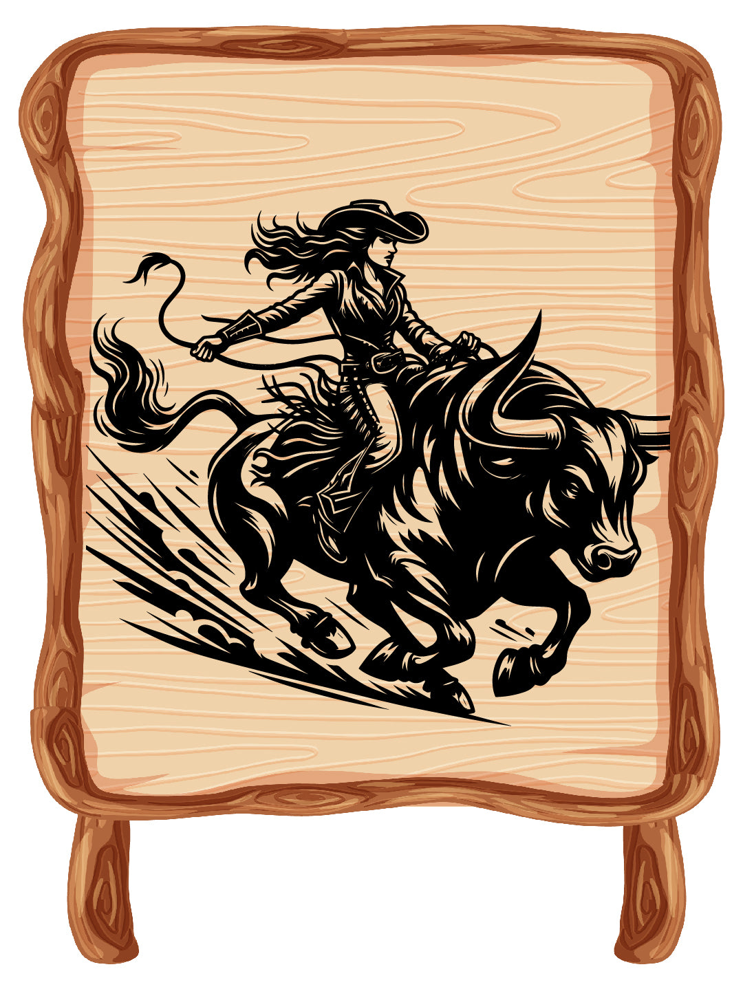 Cow Girl Vector
