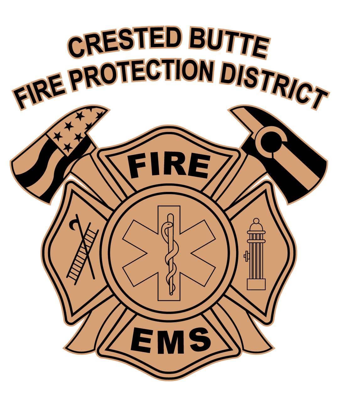 Crested Butte Fire Protection District Badge SVG