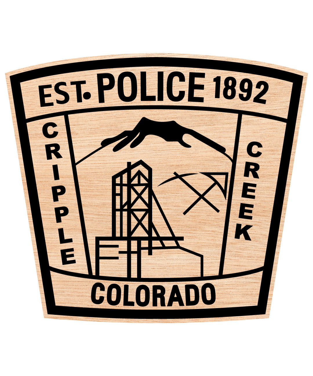 Cripple Creek Colorado Police Logo