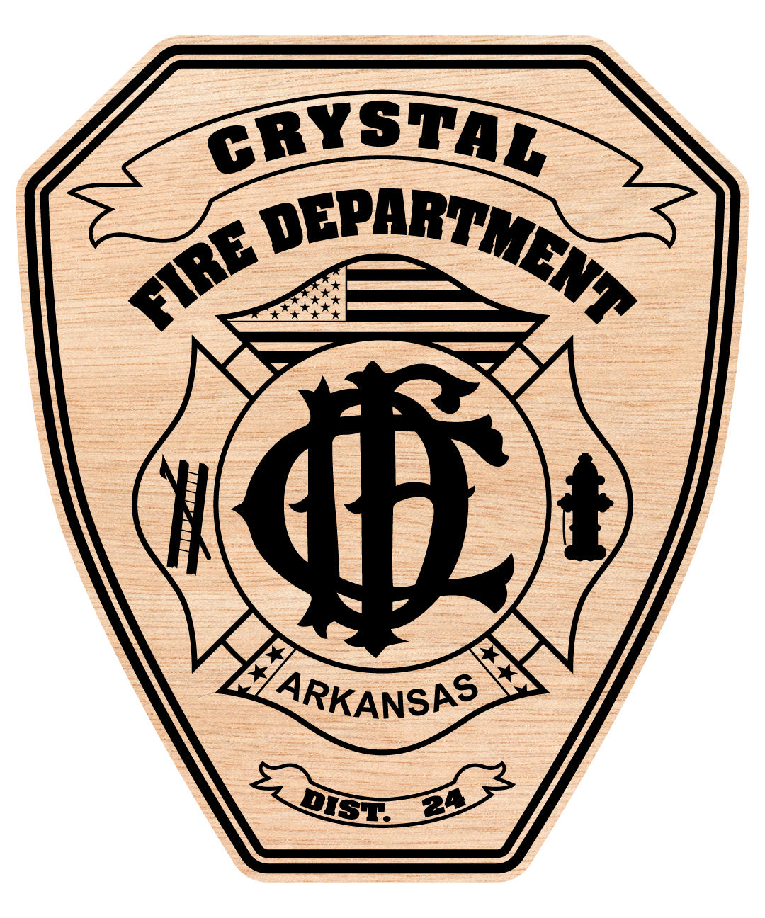 Crystal Fire Department Badge