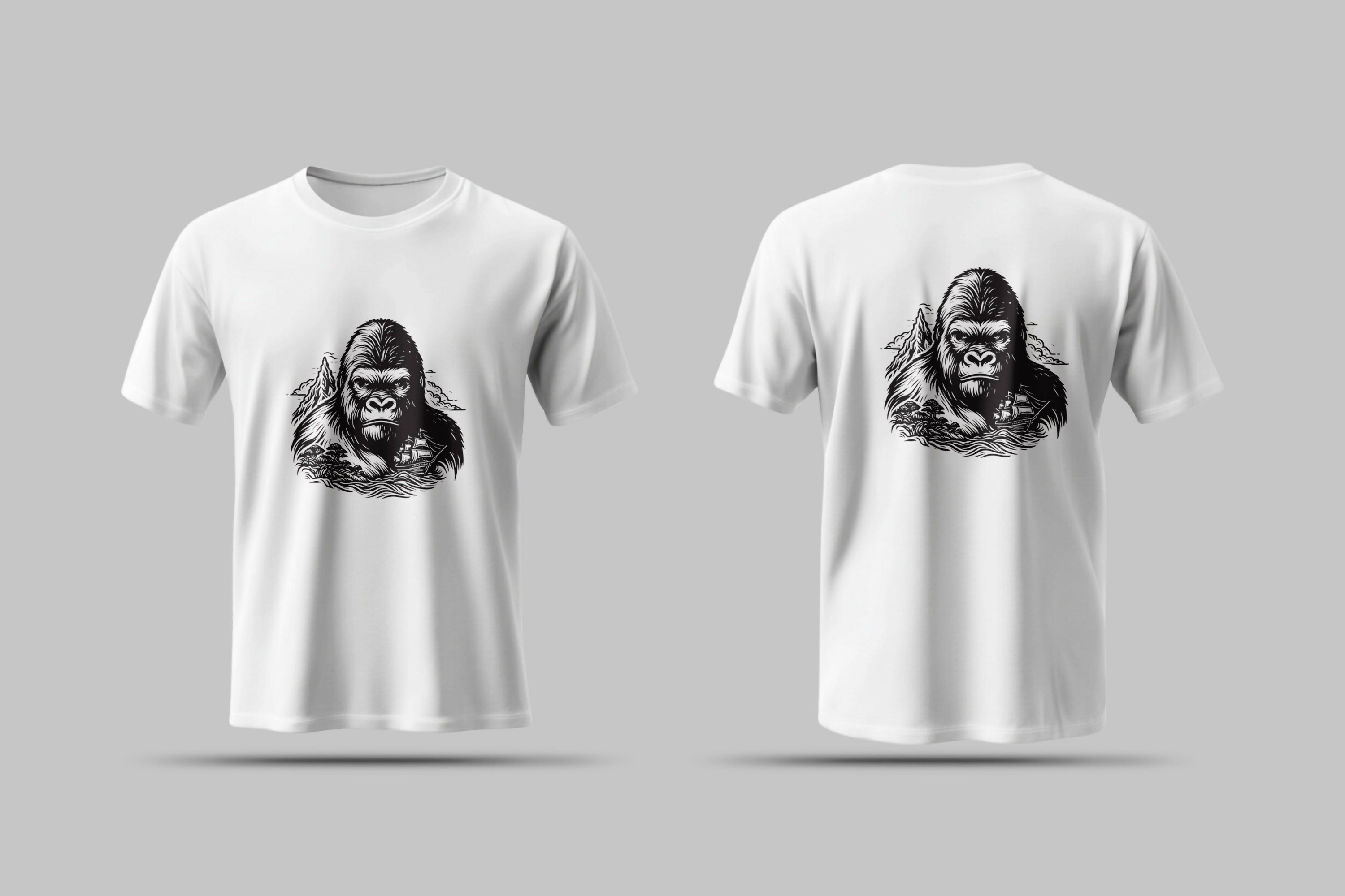 GorillaVector line art T-Shirt