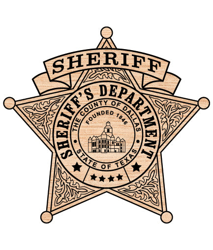 Dallas County Sheriff Department Badge SVG, Dallas County Sheriff Emblem, Texas Law Enforcement Badge, Sheriff Badge Vector, Dallas County Sheriff Logo