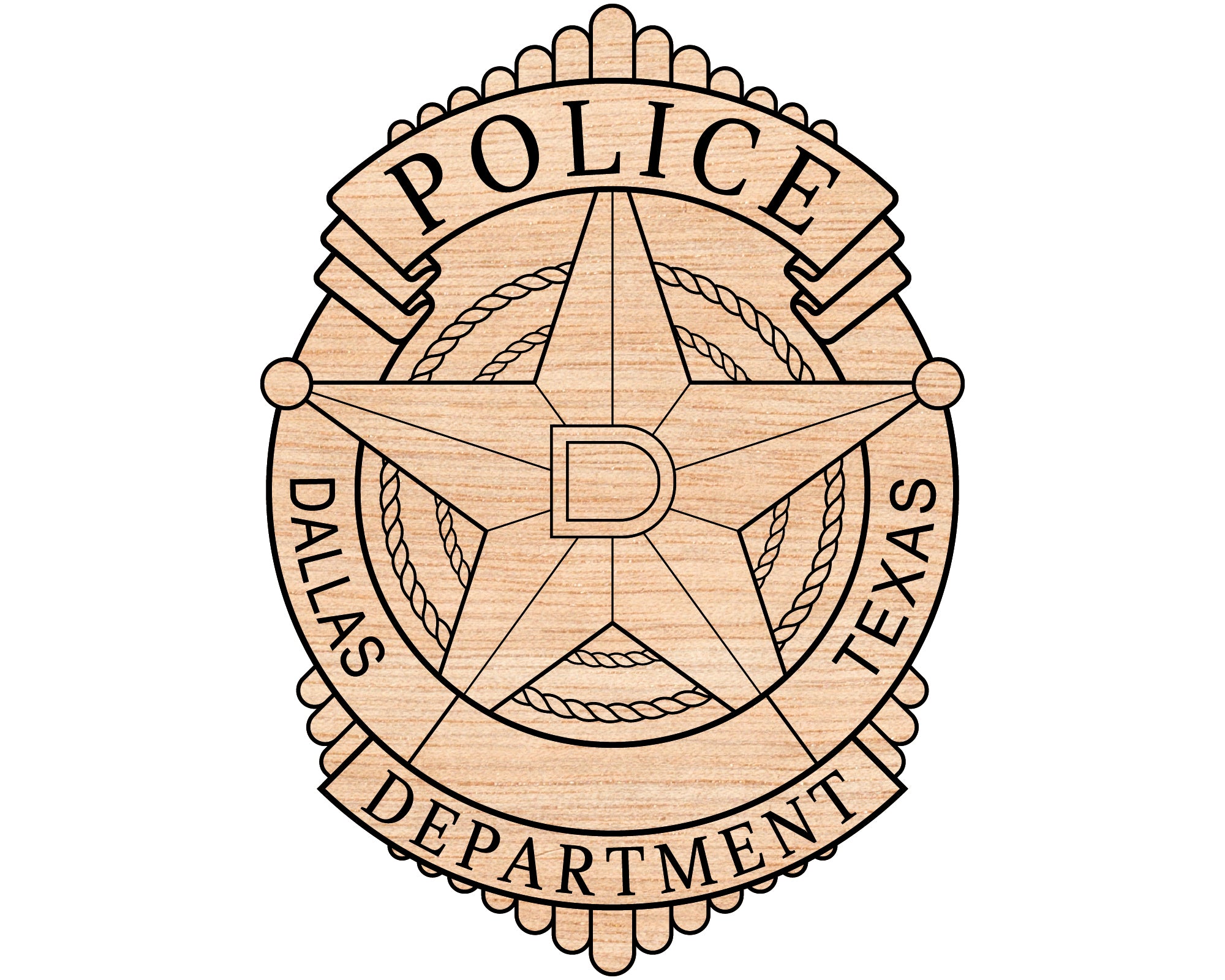 Dallas Texas Police Badge SVG, Dallas Police Logo Vector, Texas Law Enforcement Badge SVG, Dallas Police Patch Digital File, Police Badge SVG Design
