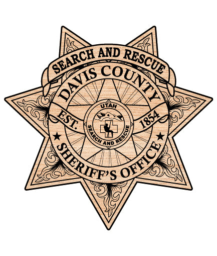 Davis County Sheriff’s Office Badge SVG, Utah Sheriff Badge Vector, Davis County Law Enforcement Badge, Sheriff’s Office Badge SVG, Police Badge Vector