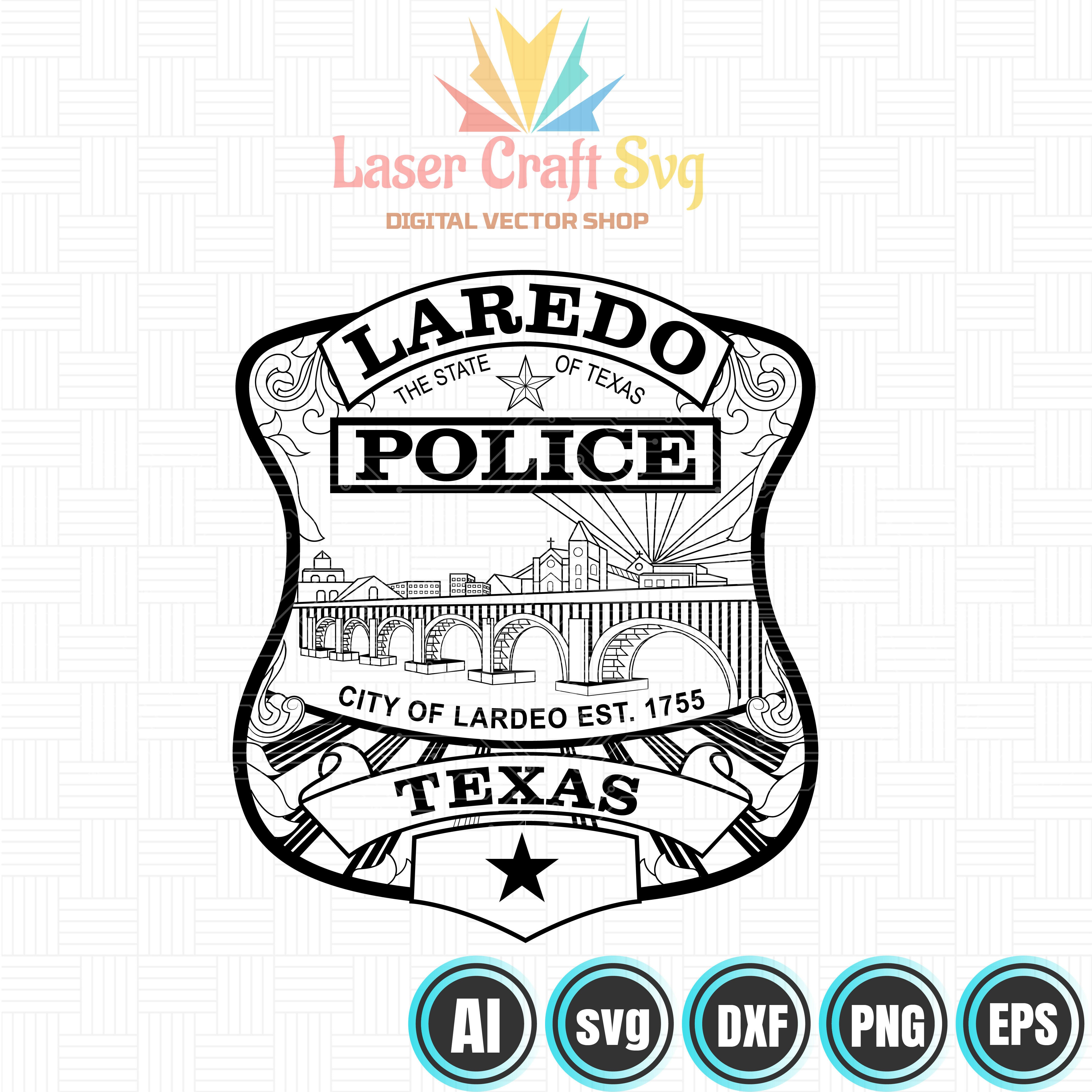 Laredo Texas Police Badge-01