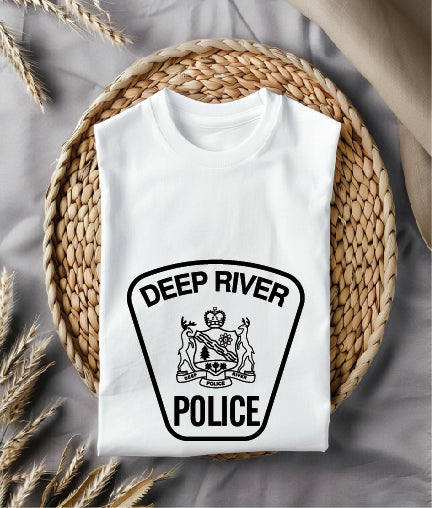 Deep River Police Patch SVG, Deep River Police Patch Vector, Police Department Patch SVG, Law Enforcement Patch Vector, City Police Patch SVG