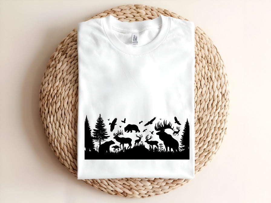 Deer Family Silhouette SVG