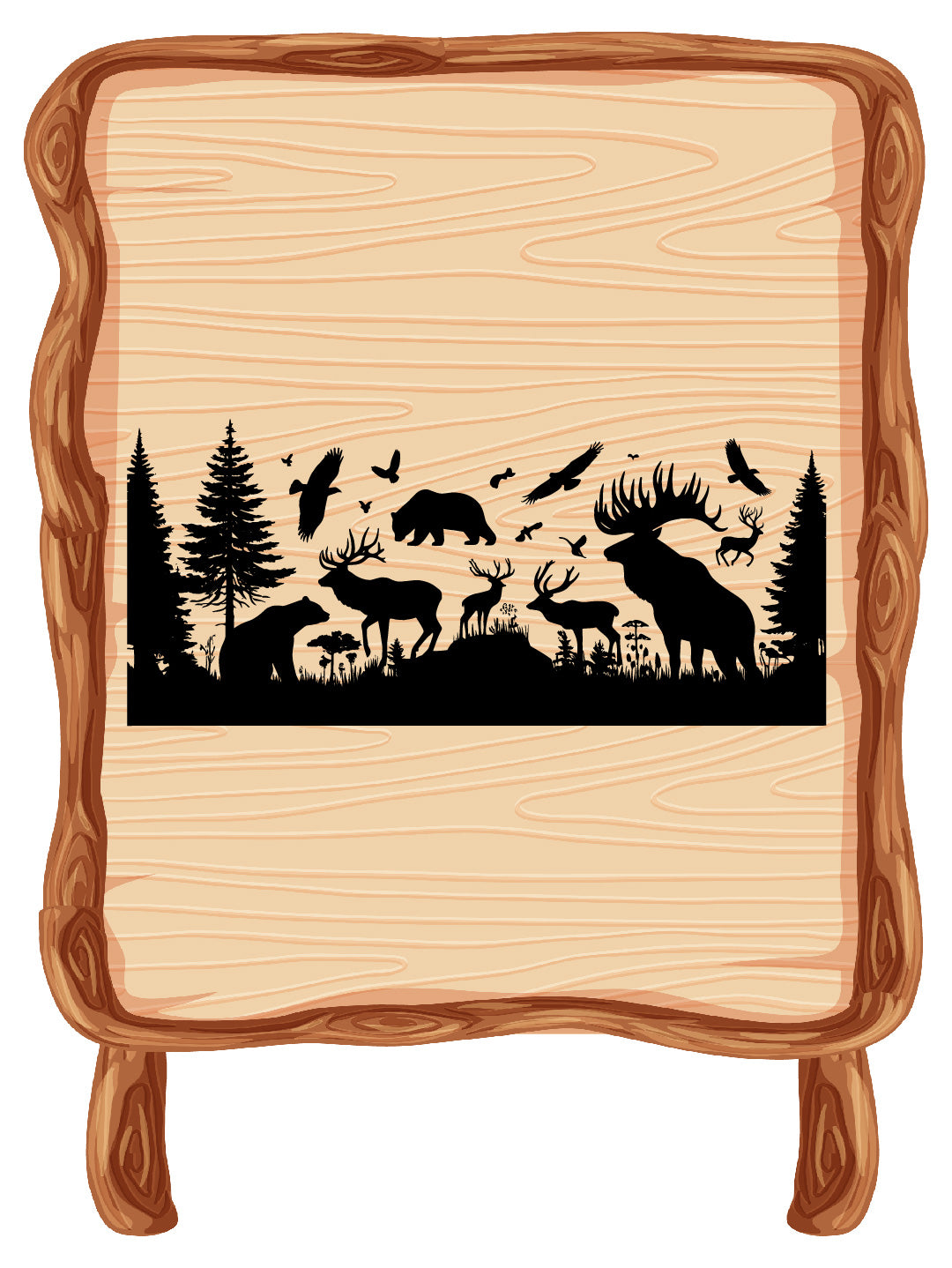 Deer Family Silhouette SVG