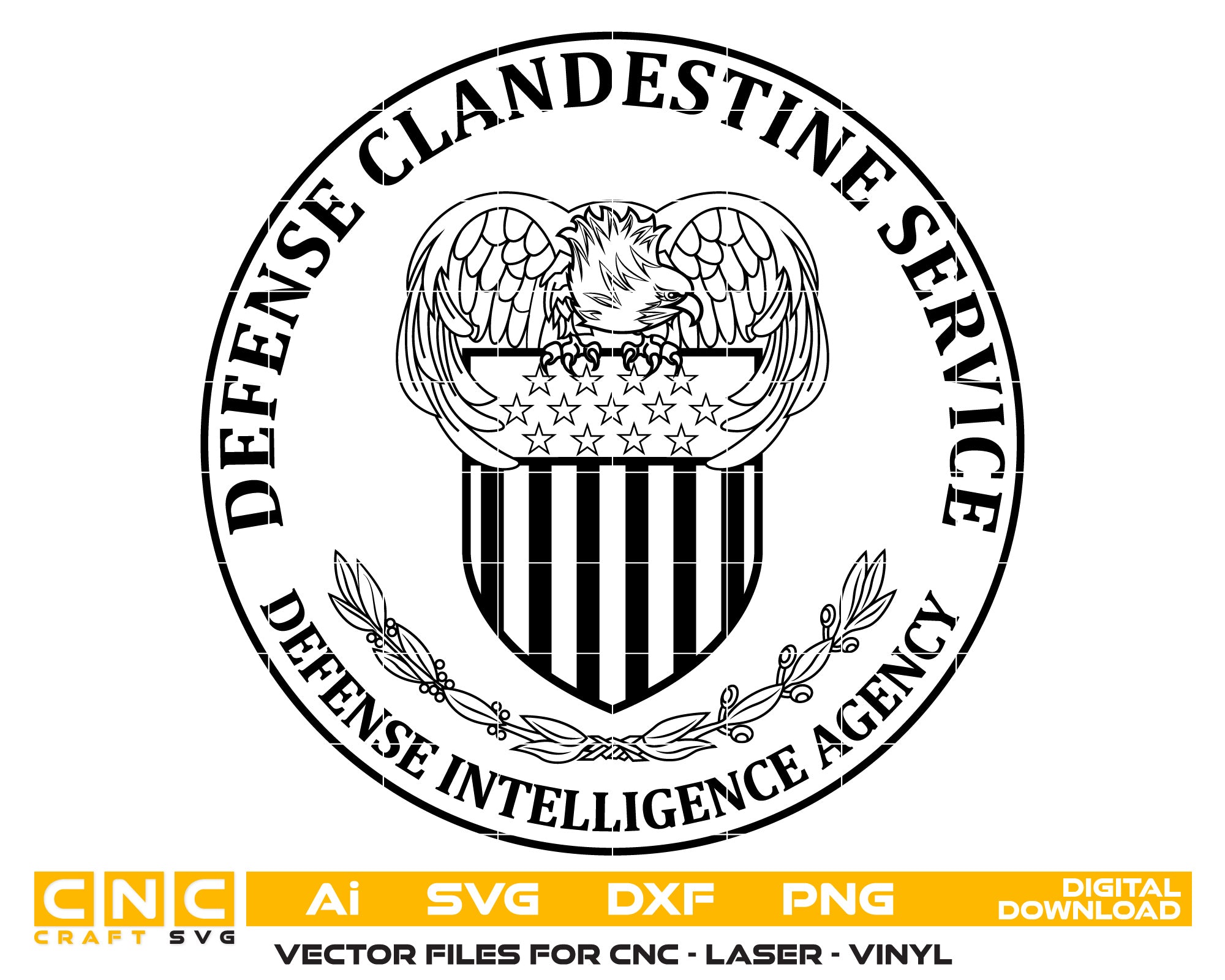 Defense Intelligence Agency Logo Vector Art, Ai,SVG, DXF, PNG, Digital Files