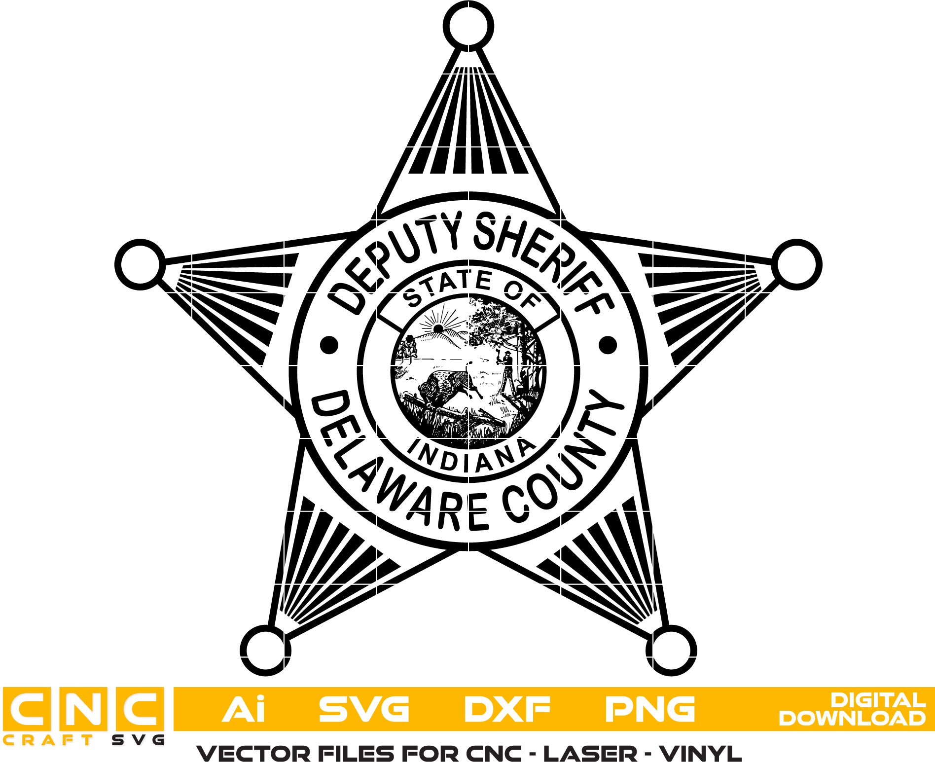 Delaware County Deputy Sheriff Badge