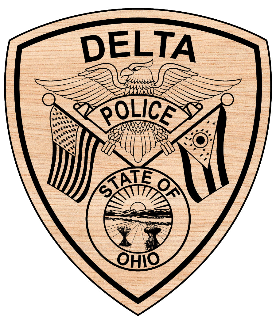 Delta Police Department Patch SVG, Ohio Law Enforcement