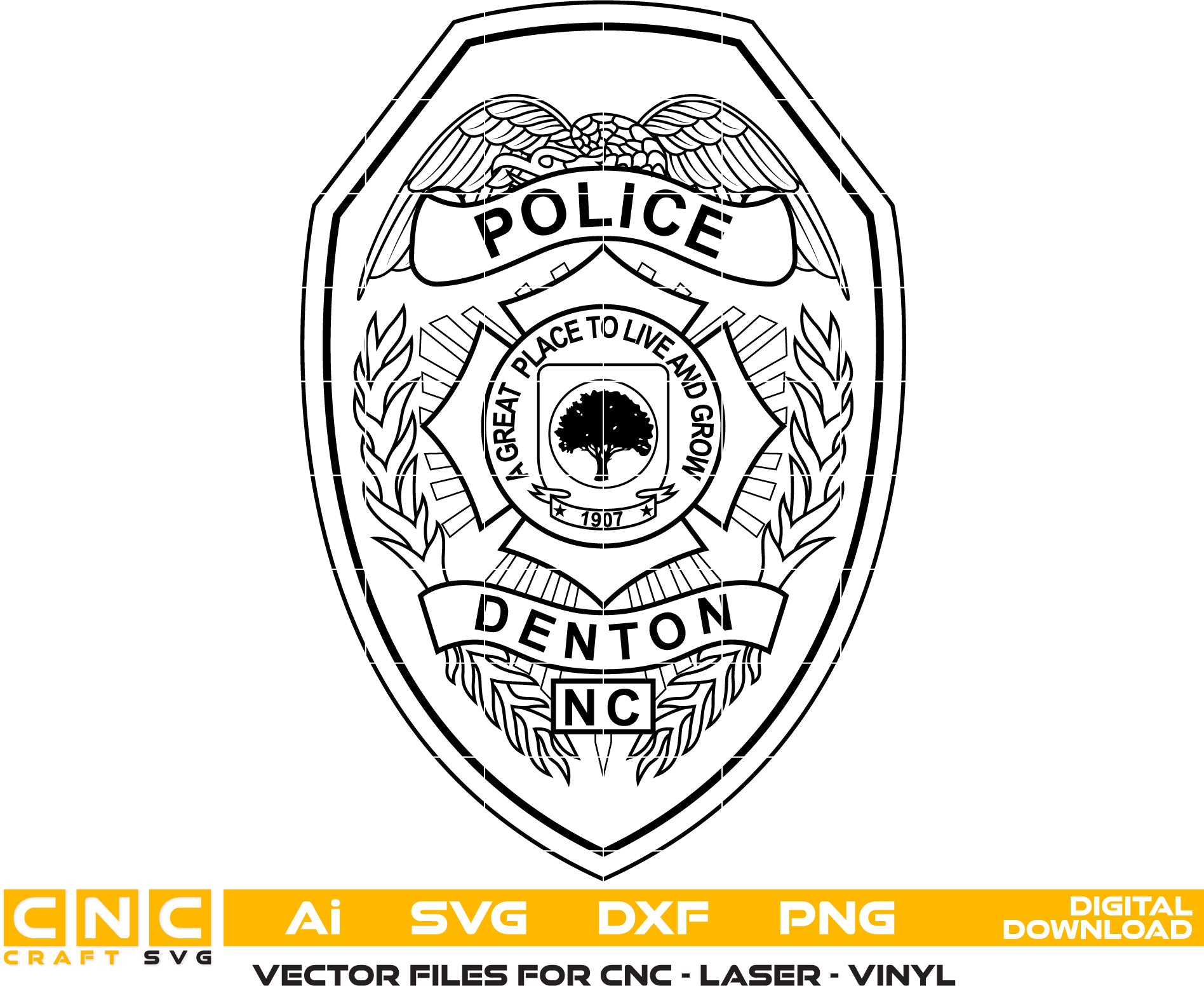 Denton Police Badge