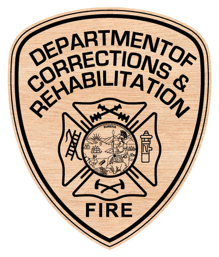 Department of Corrections & Rehabilitation Fire Dept Patch