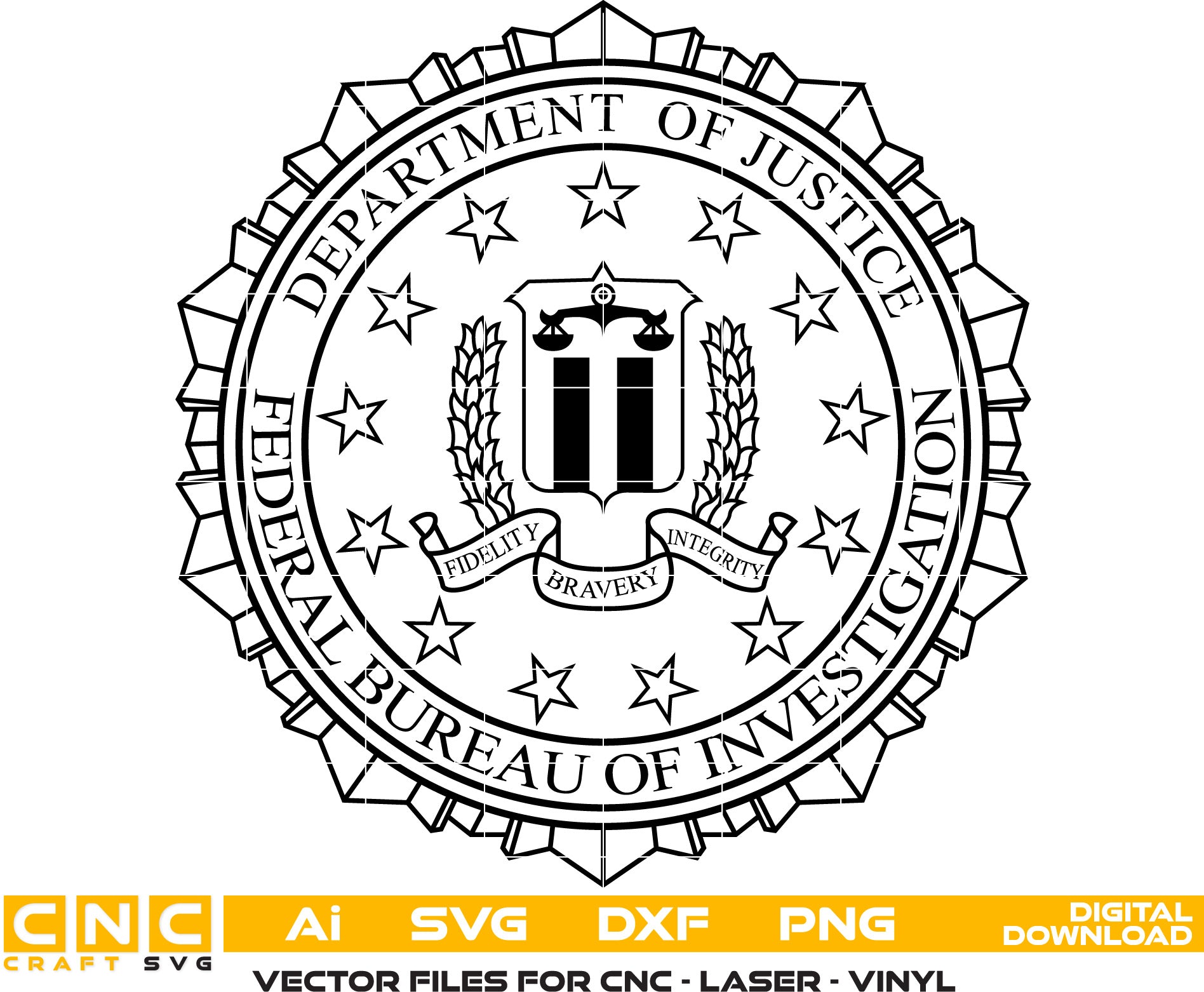 Department Of Justice Fbi Logo