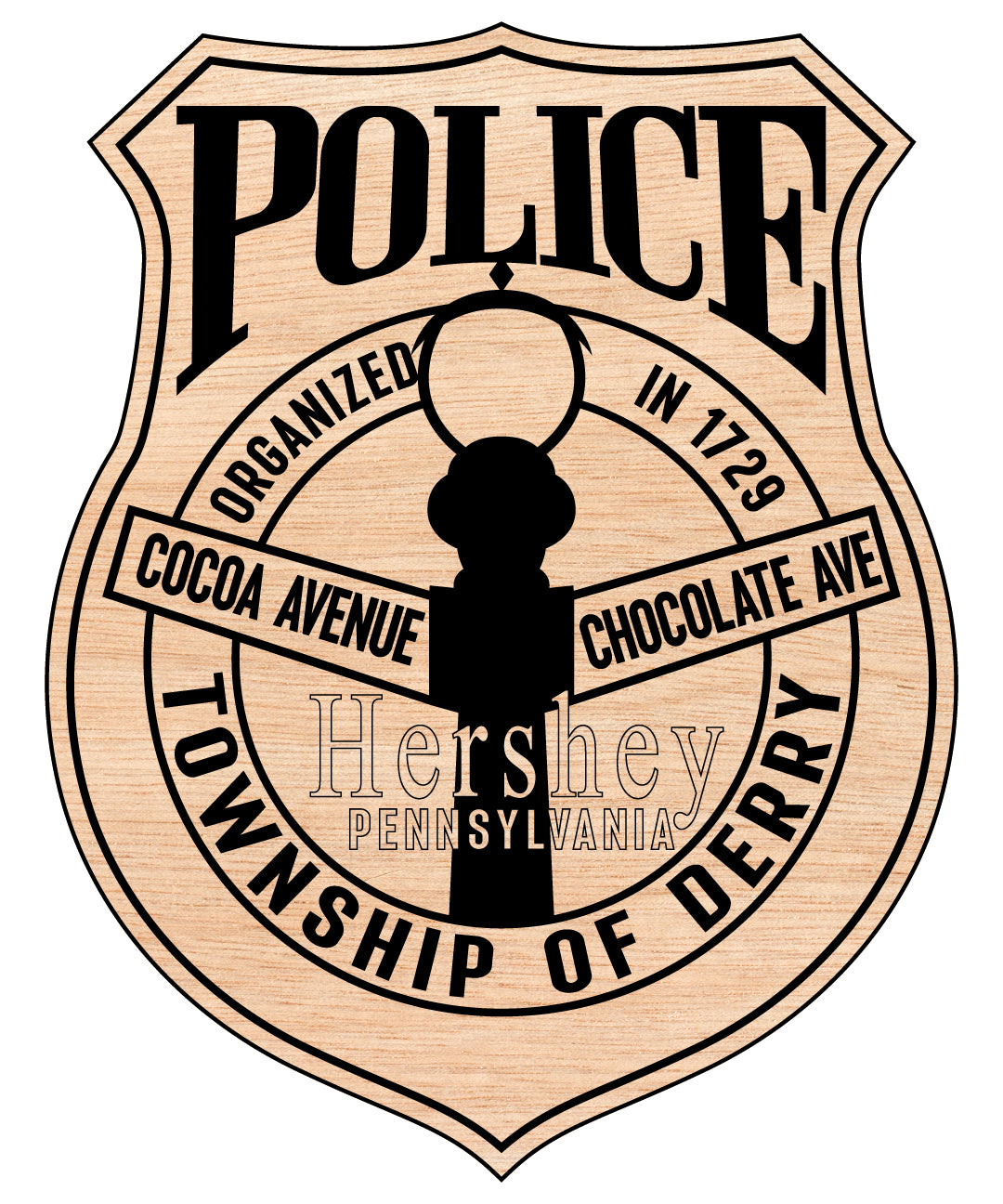 Derry Township Police Logo SVG, Pennsylvania Police Emblem, Derry Township Law Enforcement Vector, Police Department Logo SVG, Township Police Badge