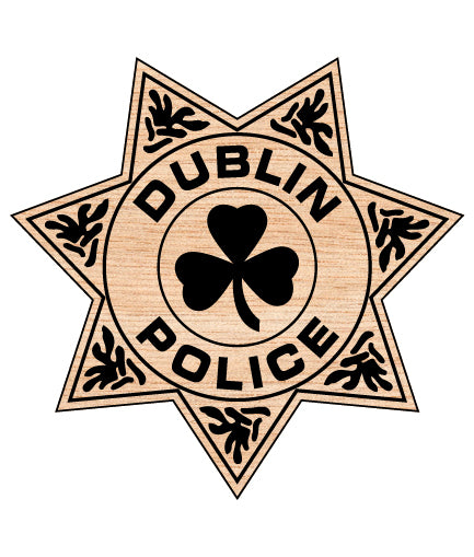 Dublin Police Patch SVG, Dublin Police Patch Vector, Police Department Patch SVG, Law Enforcement Patch Vector, City Police Patch SVG