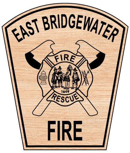 East Bridgewater Fire Department Patch SVG, East Bridgewater Firefighter Emblem Vector, Massachusetts Fire Patch SVG, Fire Department Patch East Bridgewater, EB Firefighter Patch