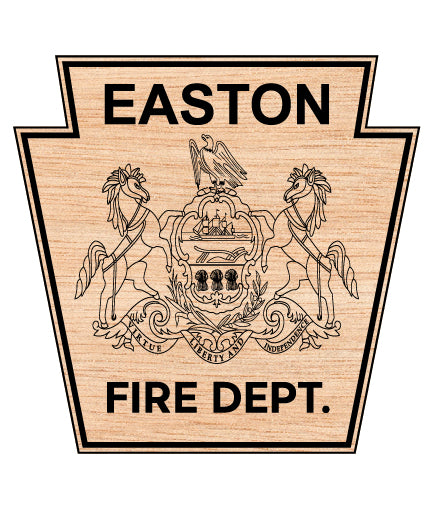Easton Fire Department Patch SVG, Easton Pennsylvania Firefighter Emblem, Easton Fire Patch Vector, Pennsylvania Fire Department Patch, Easton Fire Rescue Patch