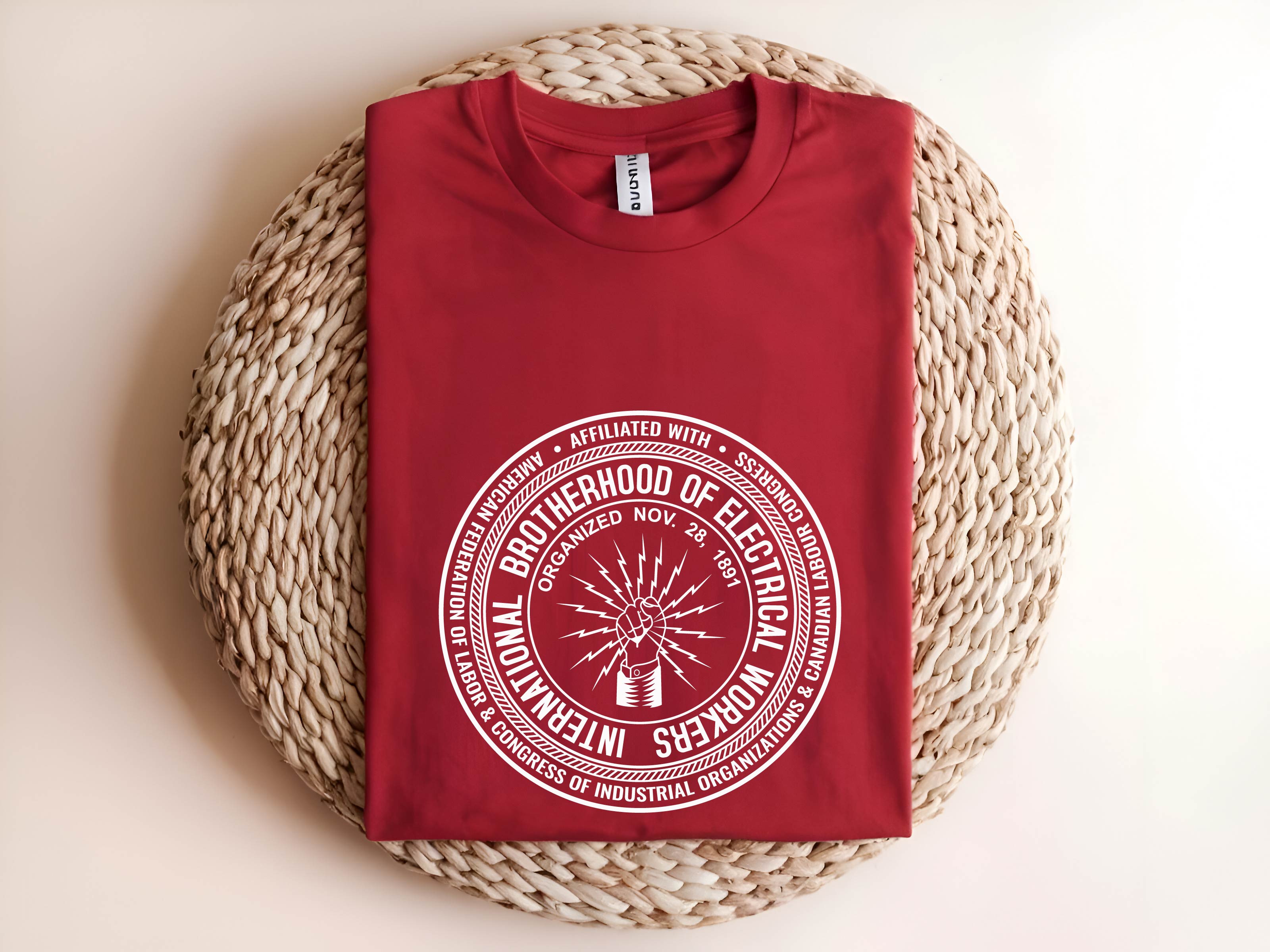 IBEW Logo SVG, International Brotherhood of Electrical Workers Vector, Union Logo SVG, Electrical Workers Emblem, Labor Union Logo Vector, Engraving Logo File