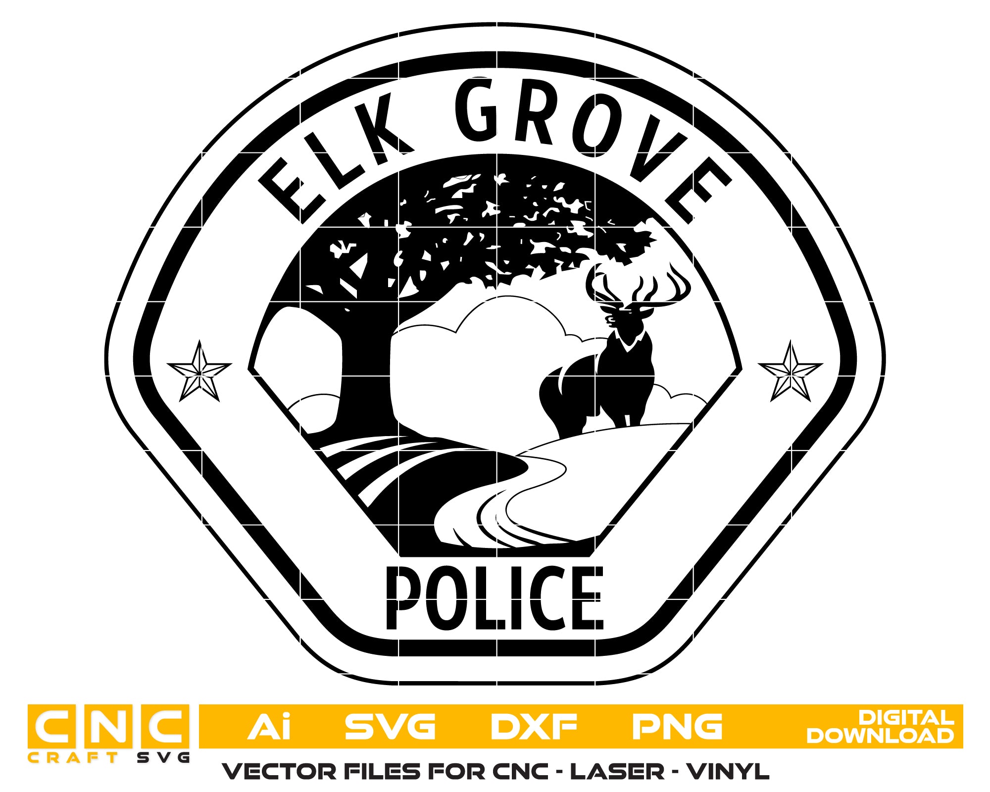 Elk Grove Police Patch SVG

Elk Grove California Police Emblem

Elk Grove PD Patch Vector

California Police Patch Design

Elk Grove Law Enforcement SVG