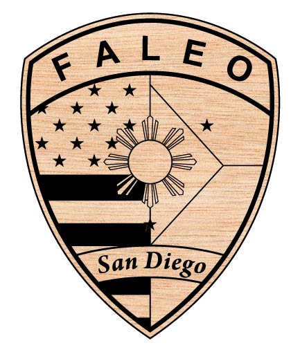 FALEO San Diego Patch SVG, Filipino Law Enforcement Patch, California Police Emblem, San Diego FALEO Badge, Filipino American Officer Patch