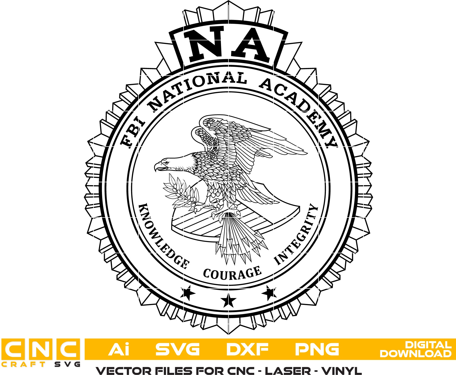 FBI National Academy Vector Art