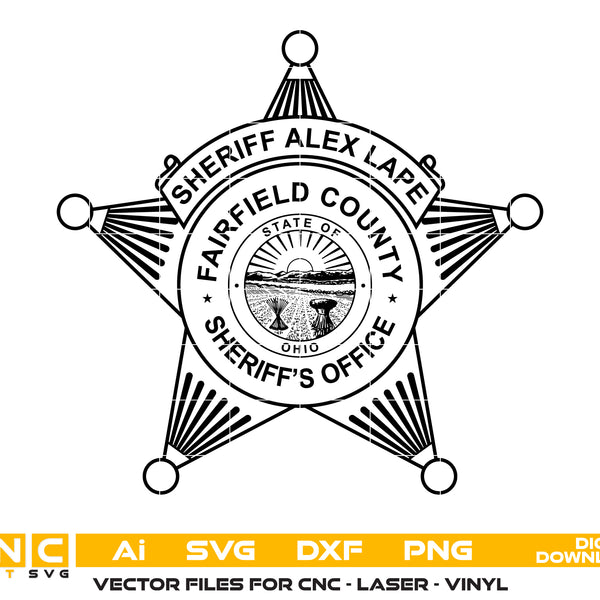 Fairfield County Sheriff's Office Badge, Ohio