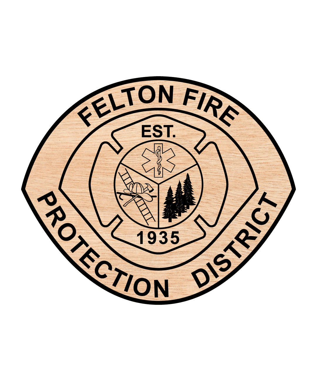Felton Fire Protection District Logo SVG, California Fire Department Emblem Vector, Felton CA Fire Logo, Fire Protection District SVG, Firefighter Emblem Vector File
