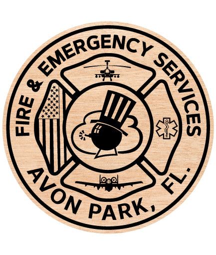 Fire Emergency Services Avon Park Fi Badge
