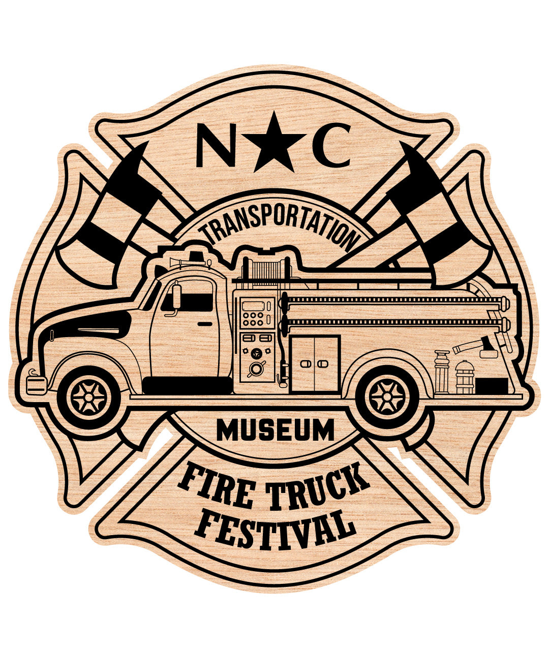 Fire Truck Festival  NC Transportation Museum Badge