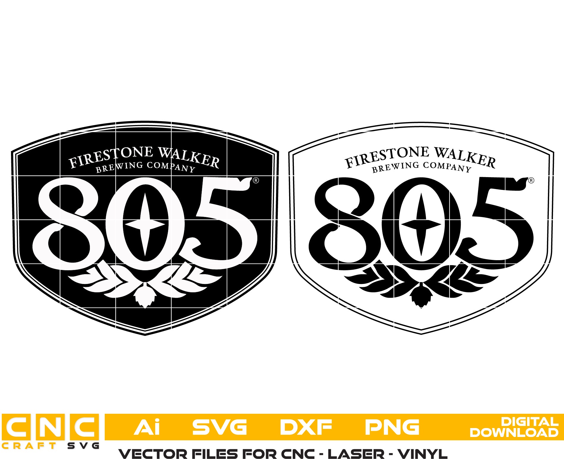 Firestone Walker Brewing Co - Firestone Walker 805 Logo Vector art