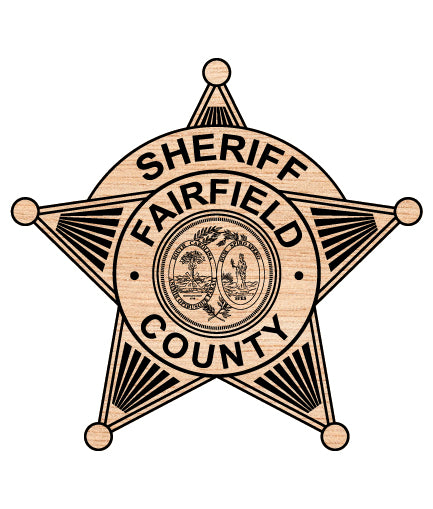 Fairfield County Sheriff Badge South Carolina SVG, Fairfield SC Sheriff Emblem Vector, Fairfield County Badge SVG, South Carolina Sheriff Badge, Fairfield Sheriff Logo