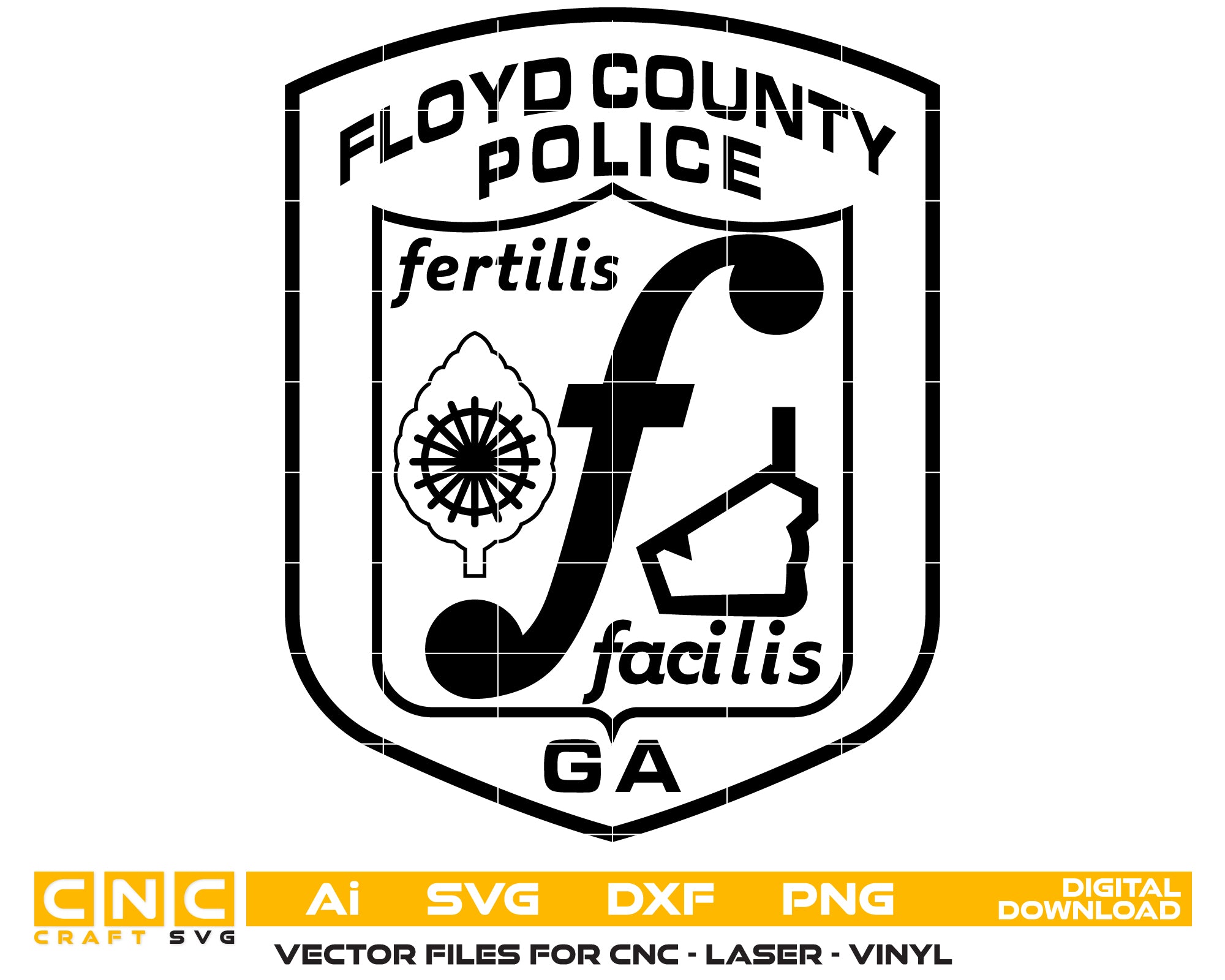 Floyd County Police Department Patch
