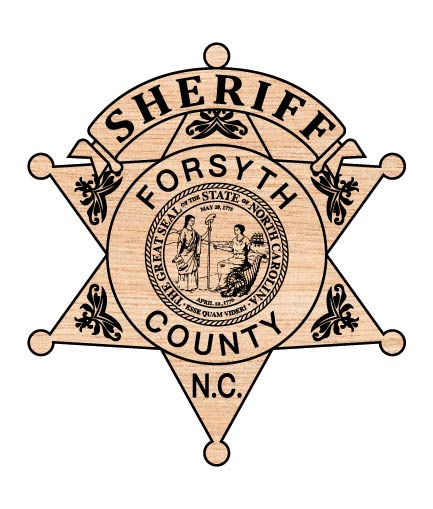 Forsyth County Sheriff’s Office Badge SVG, North Carolina Sheriff Badge, Forsyth County Law Enforcement Vector, NC Sheriff Emblem, Deputy Sheriff Badge SVG