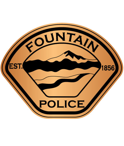 Fountain Police Badge SVG | Law Enforcement Emblem for CNC & Printing