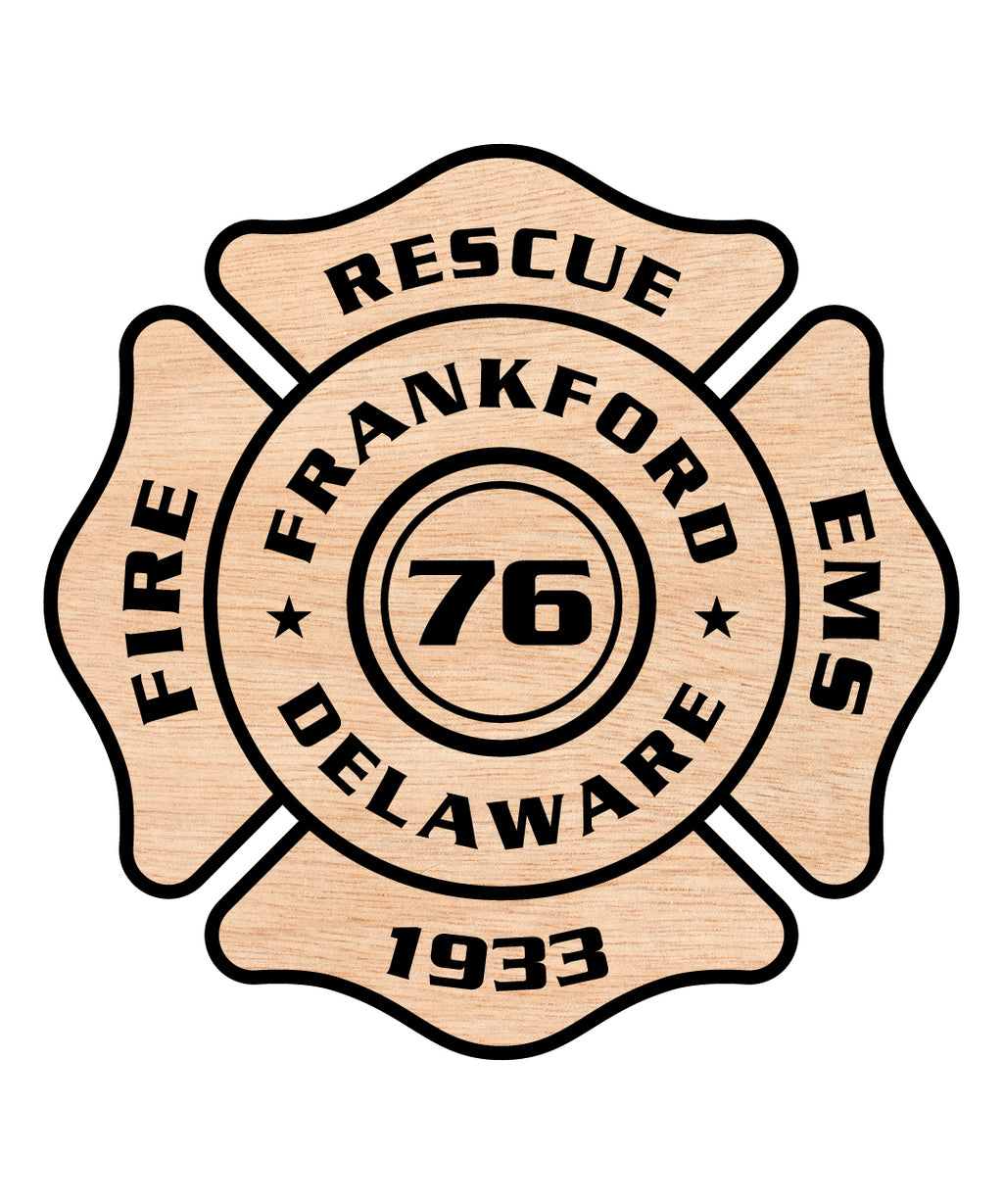 Frankford Volunteer Fire Company Logo SVG, Delaware Fire Department Em